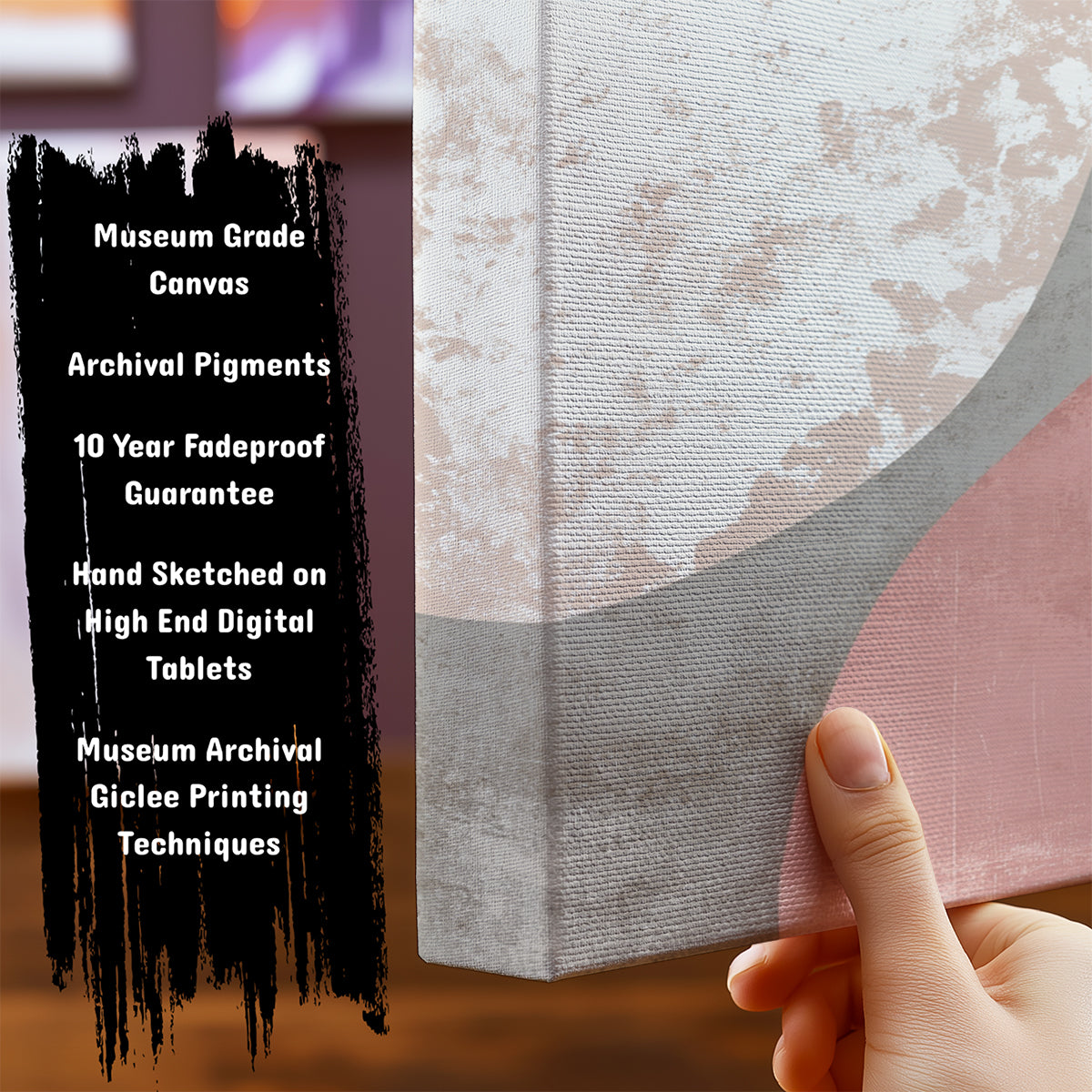 Information about Abstract Canvas Art Print