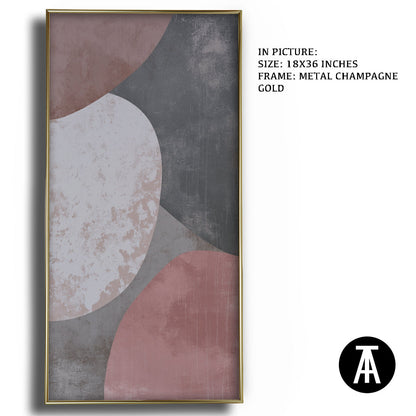 Artwork in Light Brown Frame