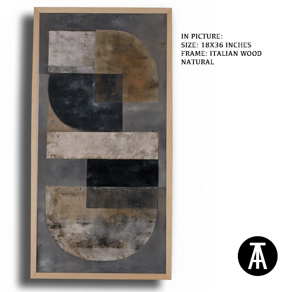 Artwork in Natural Wood Frame