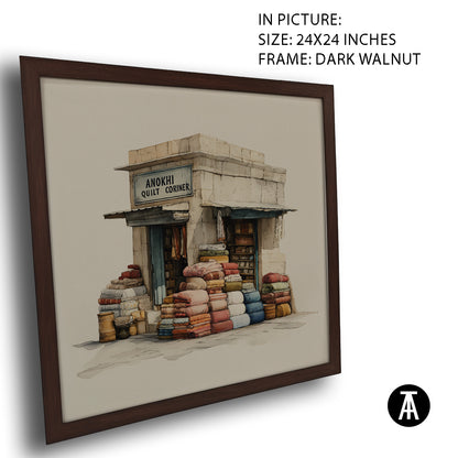 Artwork in Dark Walnut Frame