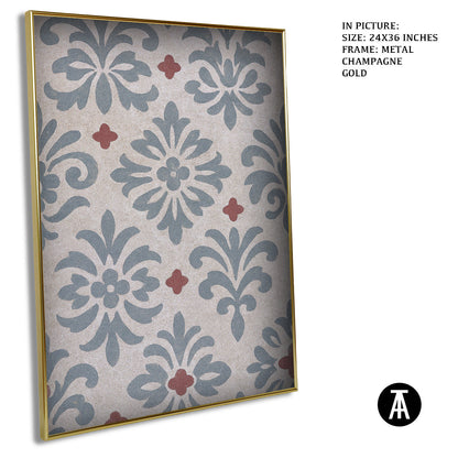 Artwork in Metal Champagne Gold Frame