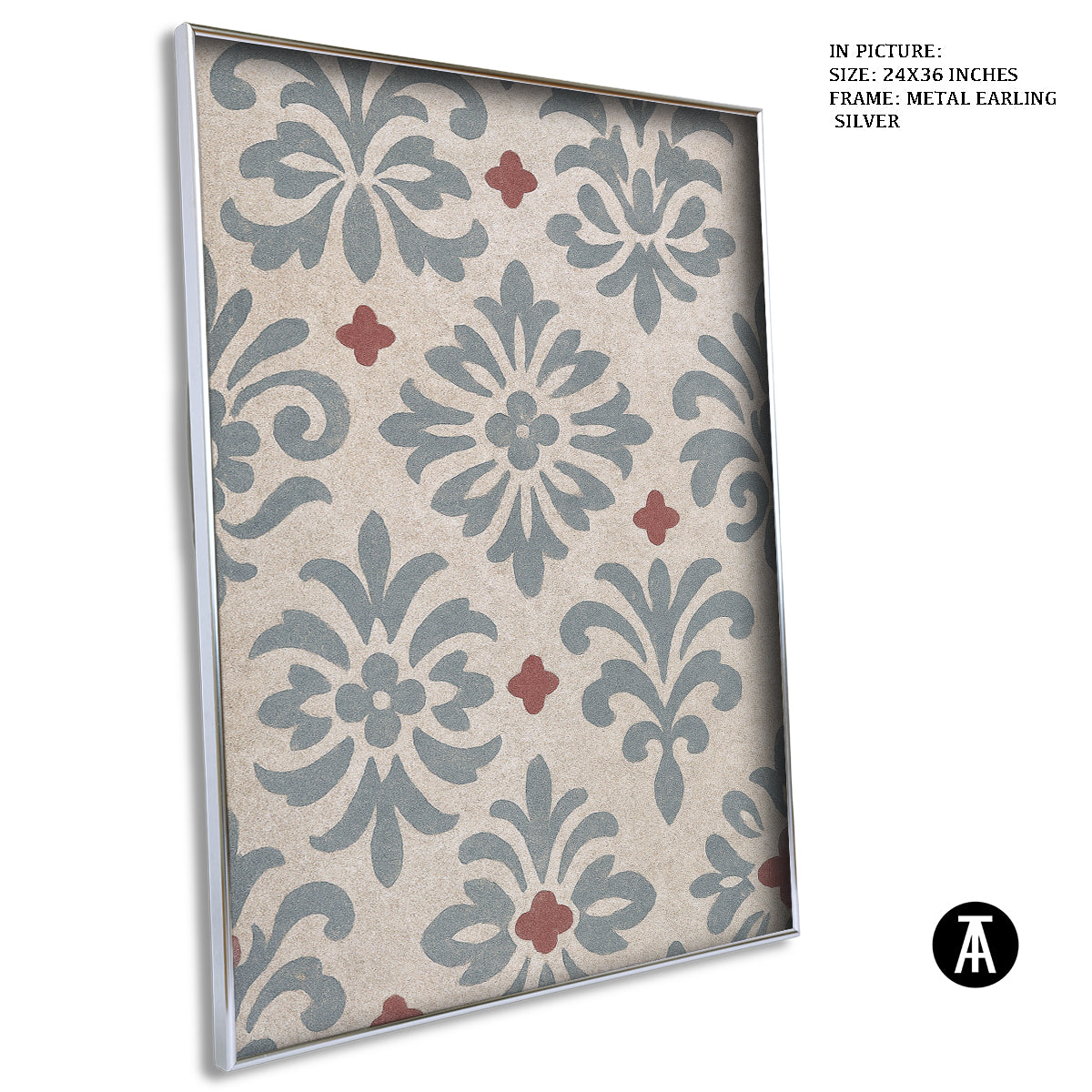 Artwork in Metal Earling Silver Frame