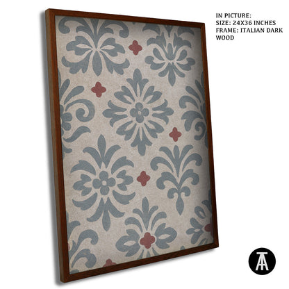 Artwork in Dark Wood Frame