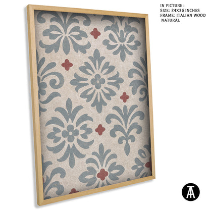 Artwork in Natural Wood Frame