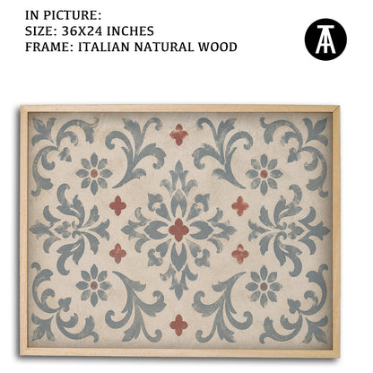 Artwork in Natural Wood Frame