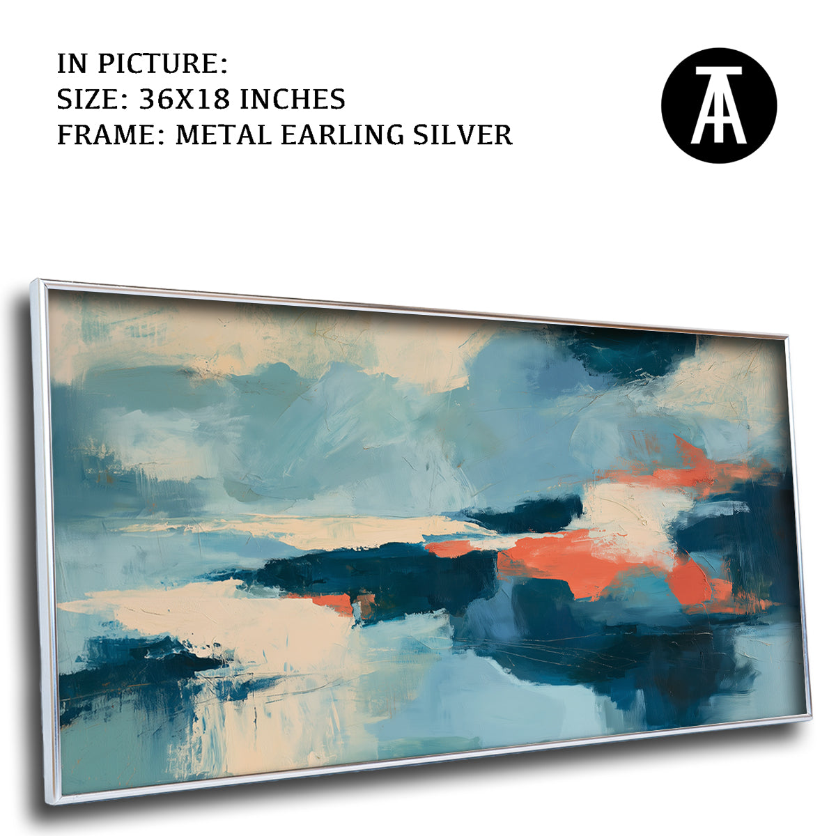 Artwork in Metal Earling Silver Frame