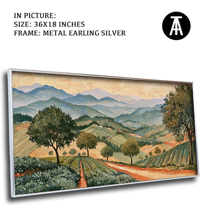 Artwork in Metal Earling Silver Frame