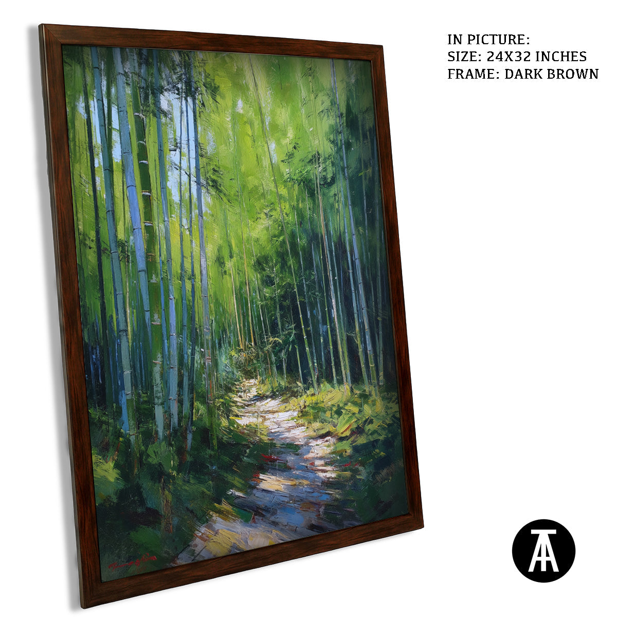 Artwork in Metal Champagne Gold Frame