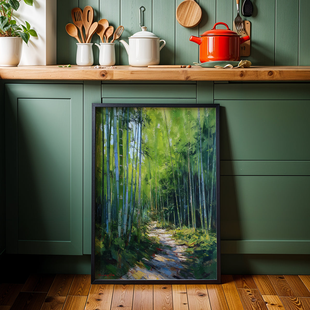 Japanese Artwork in a Lifestyle Setting