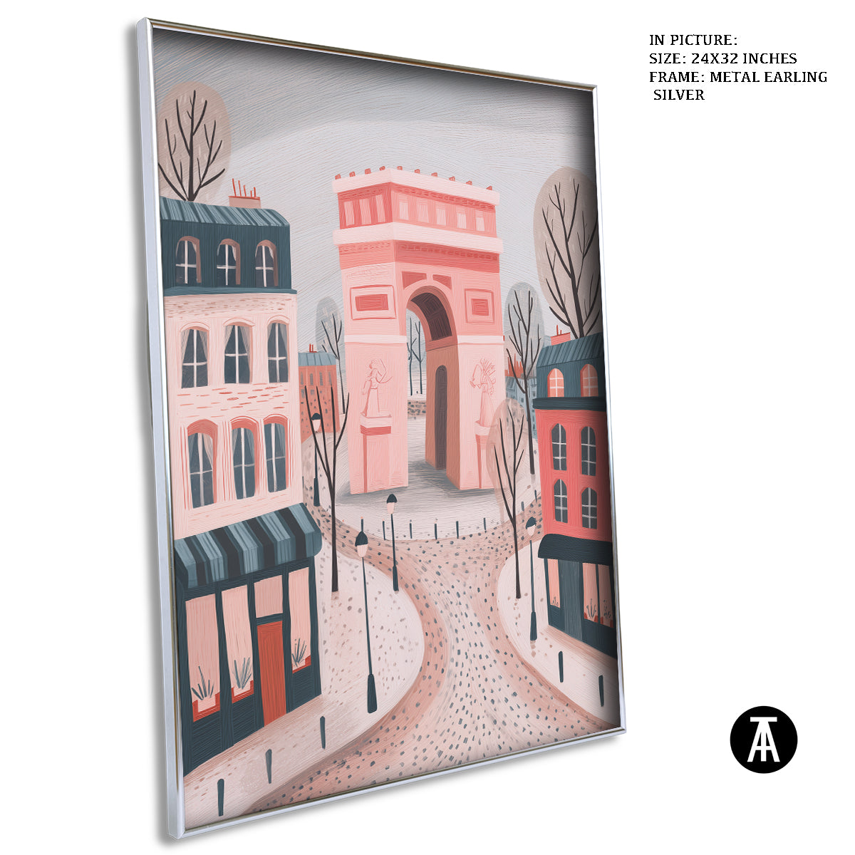 Artwork in Metal Earling Silver Frame