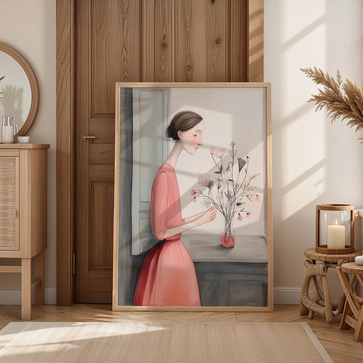 Arranging Flowers by Parisian Pastels