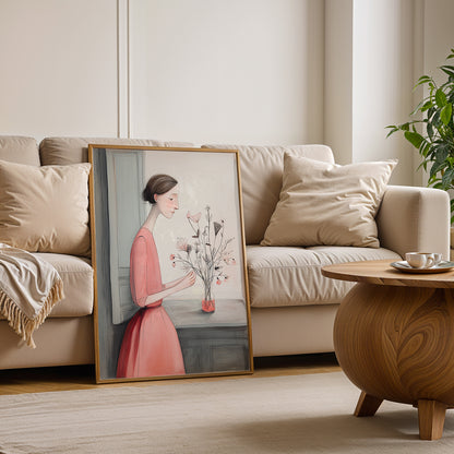 Arranging Flowers by Parisian Pastels