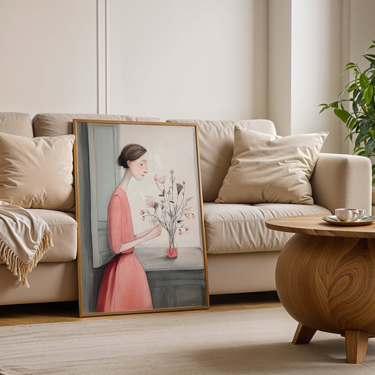 Arranging Flowers by Parisian Pastels