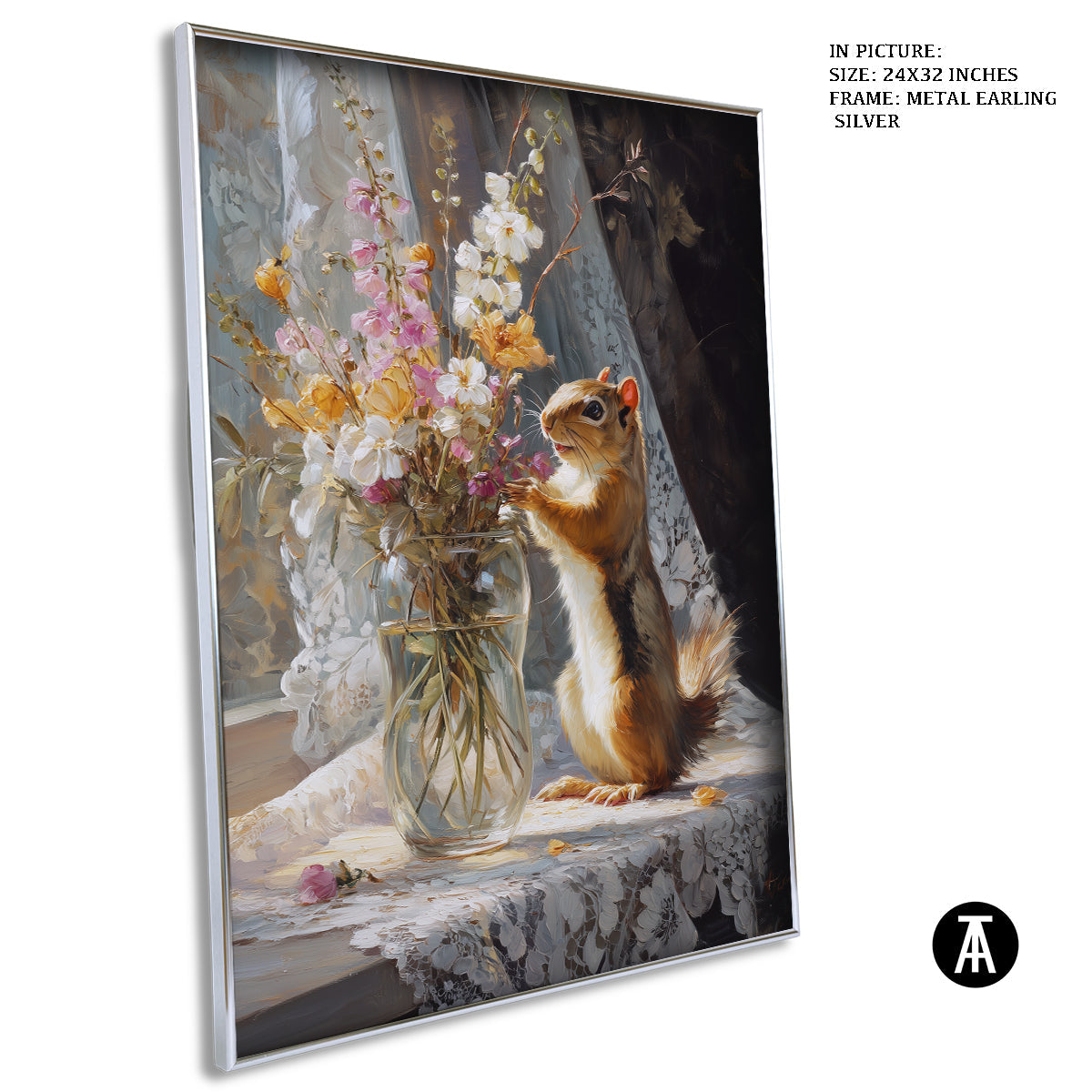 Artwork in Metal Earling Silver Frame