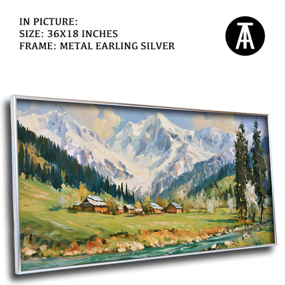 Artwork in Metal Earling Silver Frame