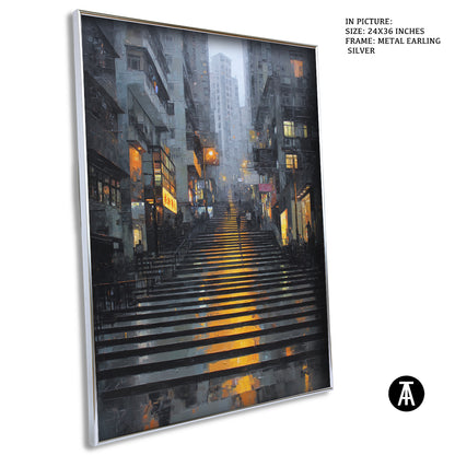 Artwork in Metal Earling Silver Frame