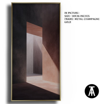 Artwork in Metal Champagne Gold Frame