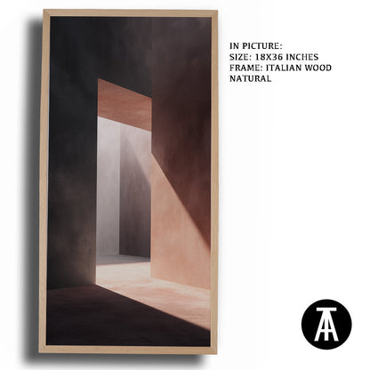 Artwork in Natural Wood Frame