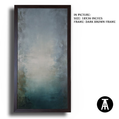 Artwork in Dark Brown Frame