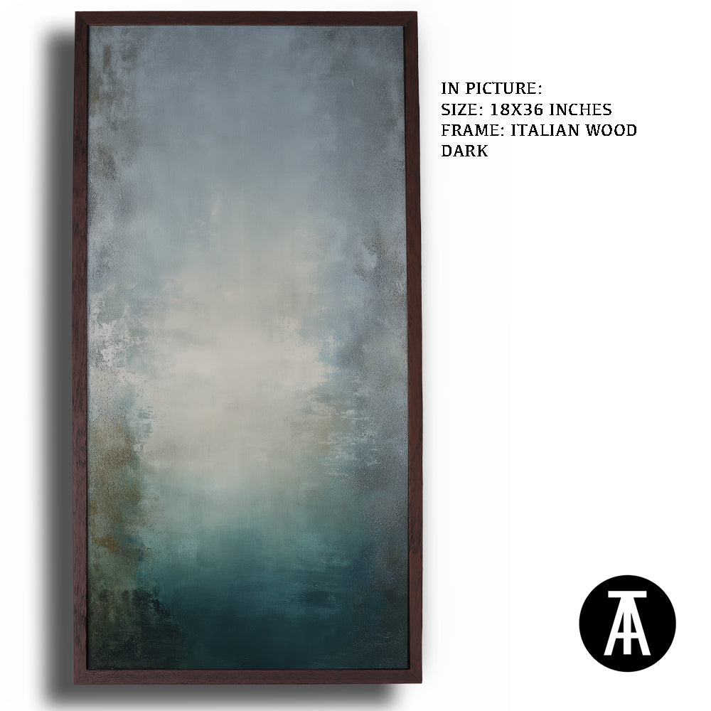 Artwork in Dark Wood Frame