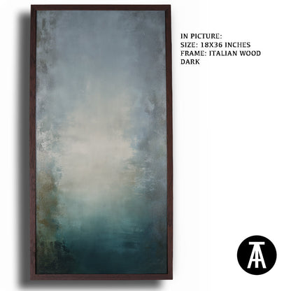 Artwork in Dark Wood Frame