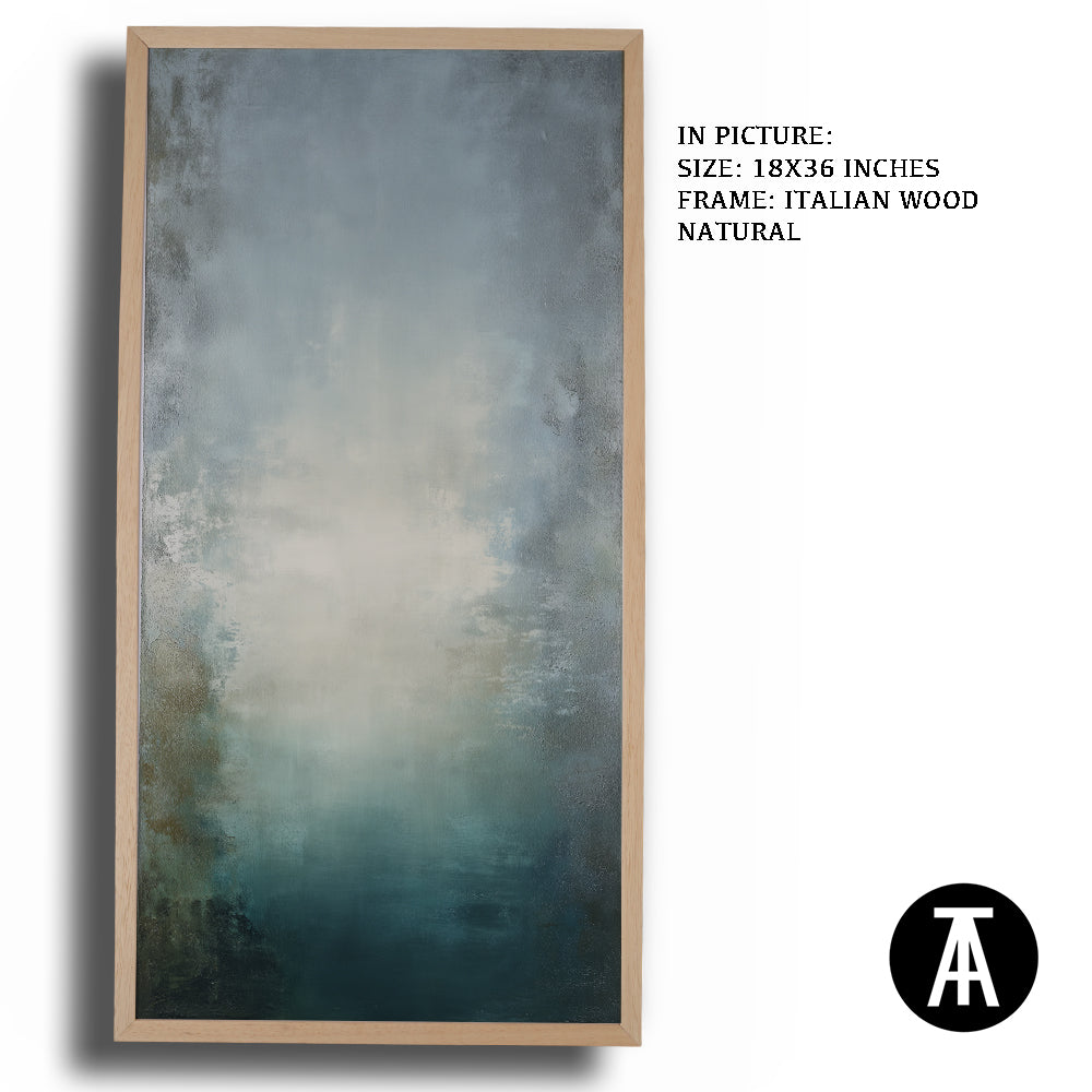 Artwork in Natural Wood Frame