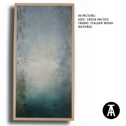 Artwork in Natural Wood Frame