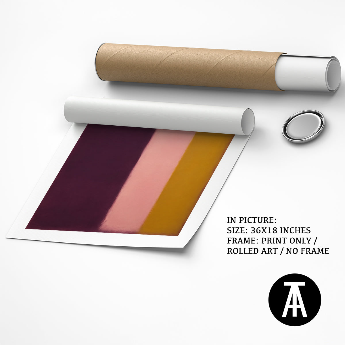 Artwork as Print Only / Rolled Art