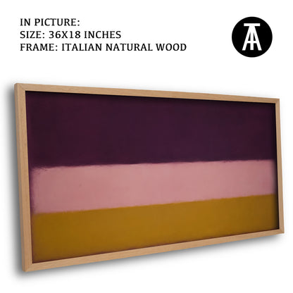 Artwork in Natural Wood Frame