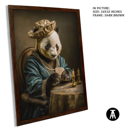 Artwork in Dark Brown Frame