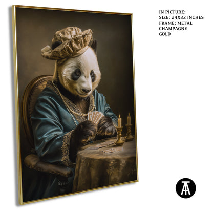 Artwork in Metal Champagne Gold Frame