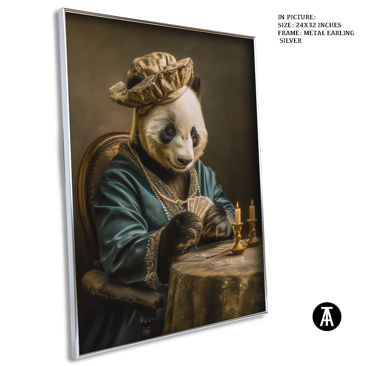 Artwork in Metal Earling Silver Frame