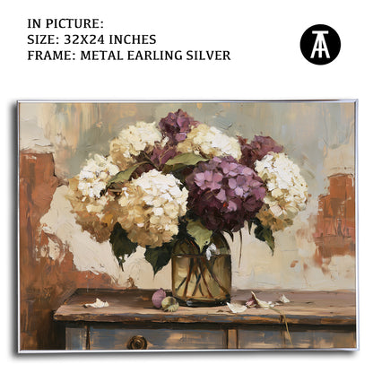 Artwork in Metal Earling Silver Frame