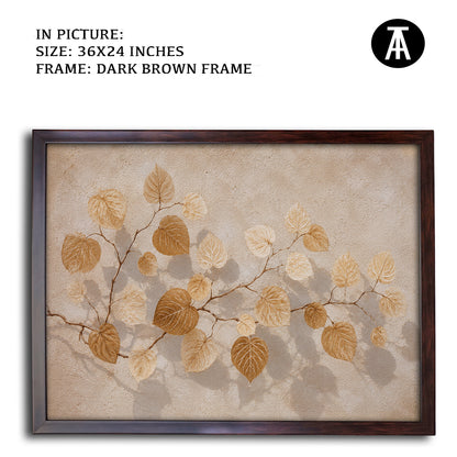 Artwork in Dark Brown Frame