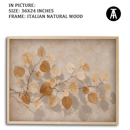 Artwork in Natural Wood Frame