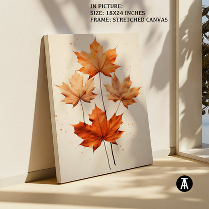 Artwork in Natural Wood Frame