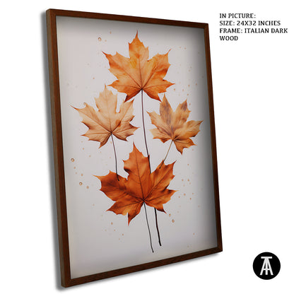 Artwork in Dark Wood Frame