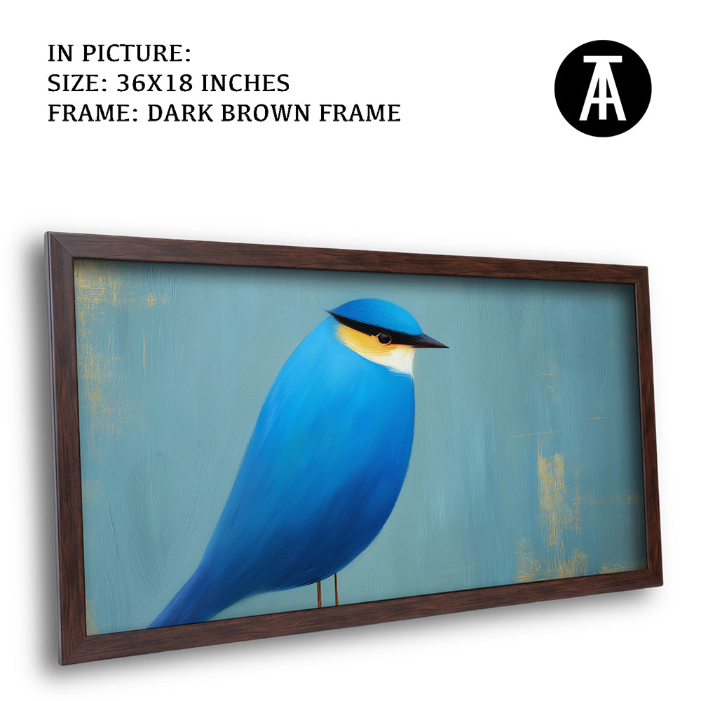 Artwork in Dark Brown Frame