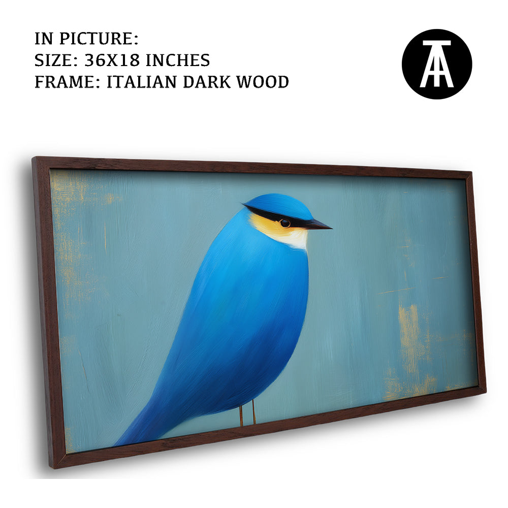 Artwork in Dark Wood Frame