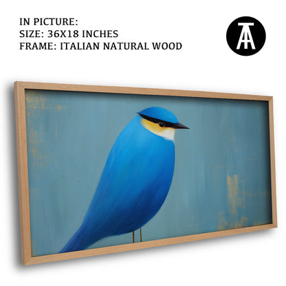 Artwork in Natural Wood Frame
