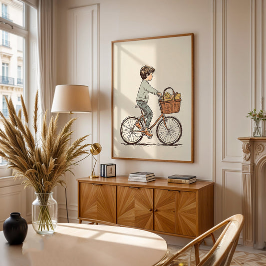 Minimalist Painting in a Lifestyle Setting