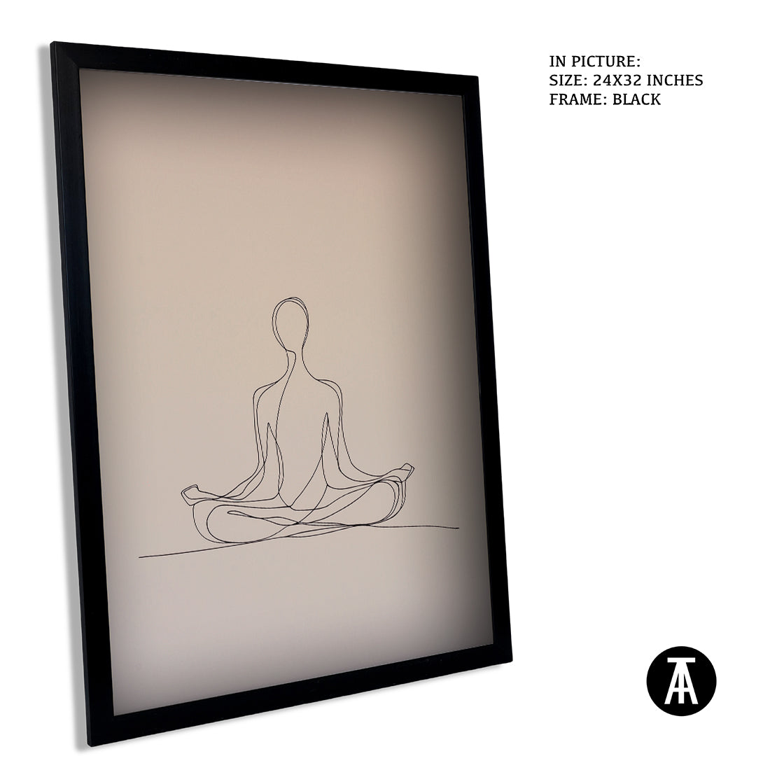 Sample Artwork in Black Frame