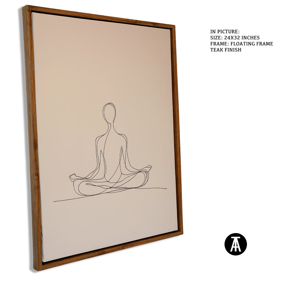Sample Artwork in Floating Frame