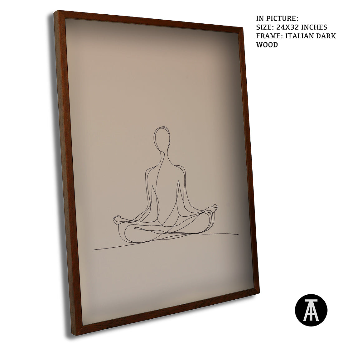 Sample Artwork in Italian Wood Framing Dark