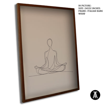 Sample Artwork in Italian Wood Framing Dark