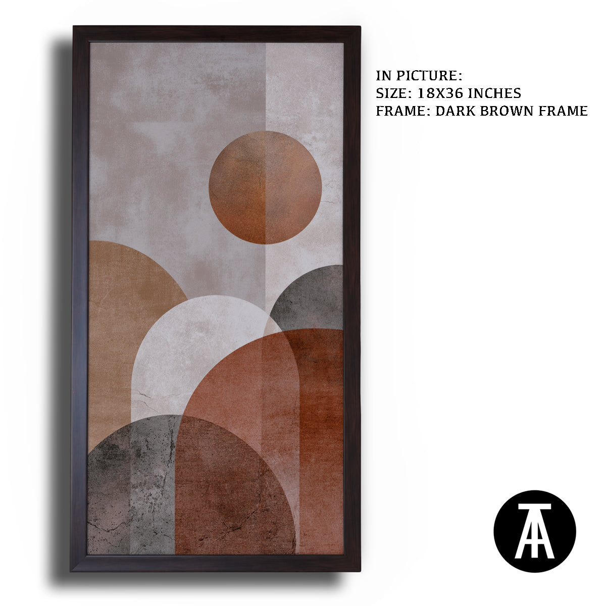 Artwork in Metal Champagne Gold Frame