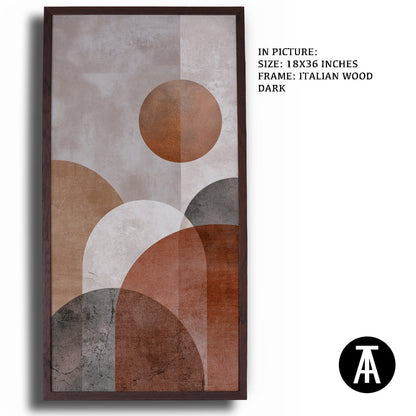 Artwork in Natural Wood Frame