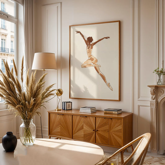 Minimalist Painting in a Lifestyle Setting