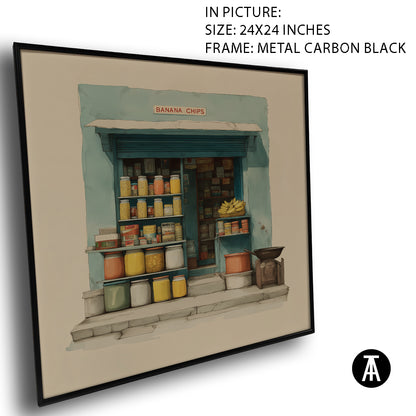 Artwork in Carbon Black Meta Frame