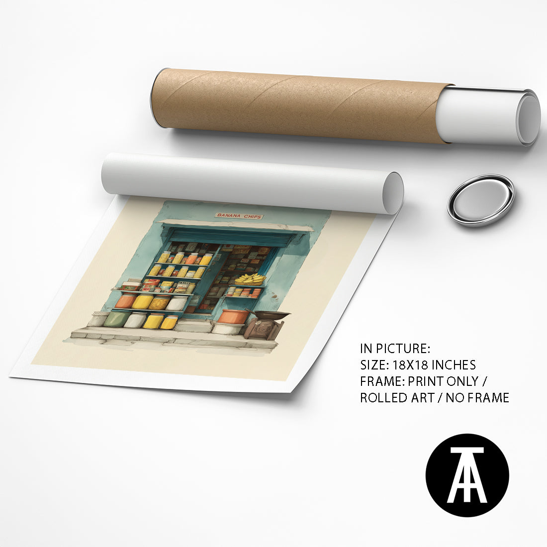 Artwork as Print Only / Rolled Art